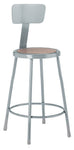 Diversified Woodcrafts Steel Stool with Backrest - 24