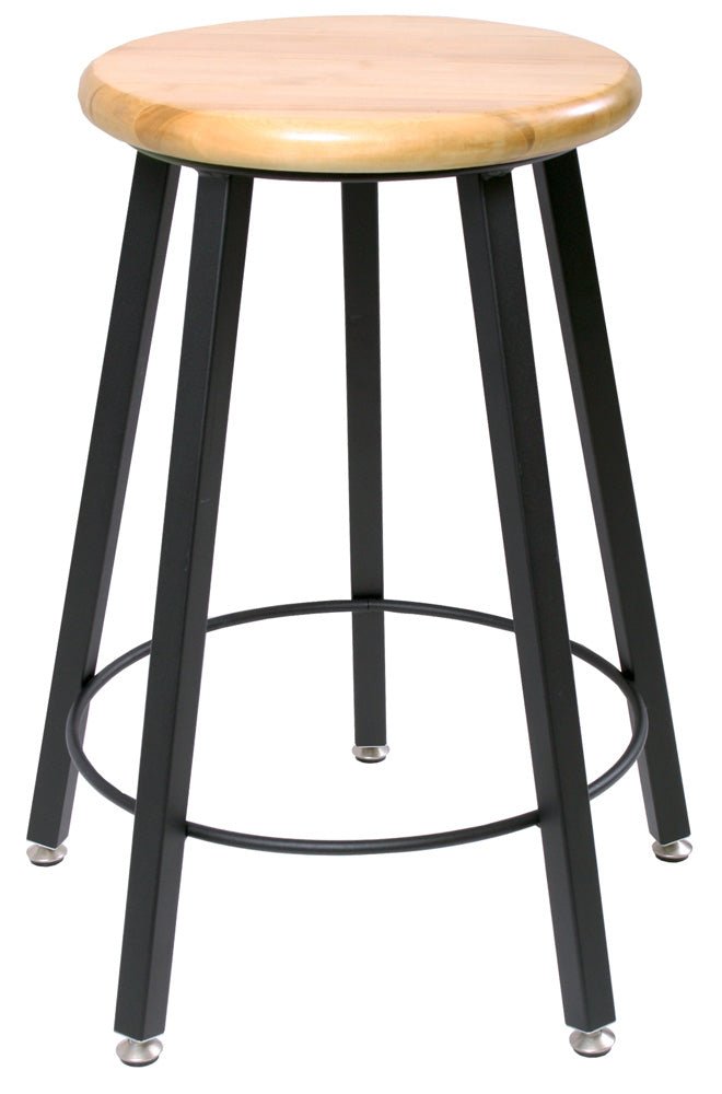 Diversified Woodcrafts Fixed Height Fully Welded 5- Leg Stool - 18" H (Diversified Woodcrafts DIV-STL9186-AH) - SchoolOutlet
