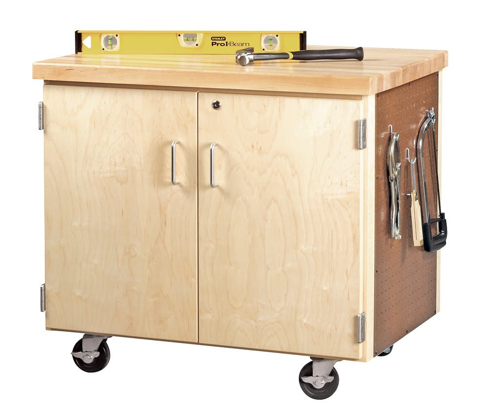 Diversified Woodcrafts Mobile Storage Cabinet - 36"W x 24"D (Diversified Woodcrafts DIV-WMSC-3135) - SchoolOutlet