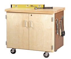 Diversified Woodcrafts Mobile Storage Cabinet - 36"W x 24"D (Diversified Woodcrafts DIV-WMSC-3135)
