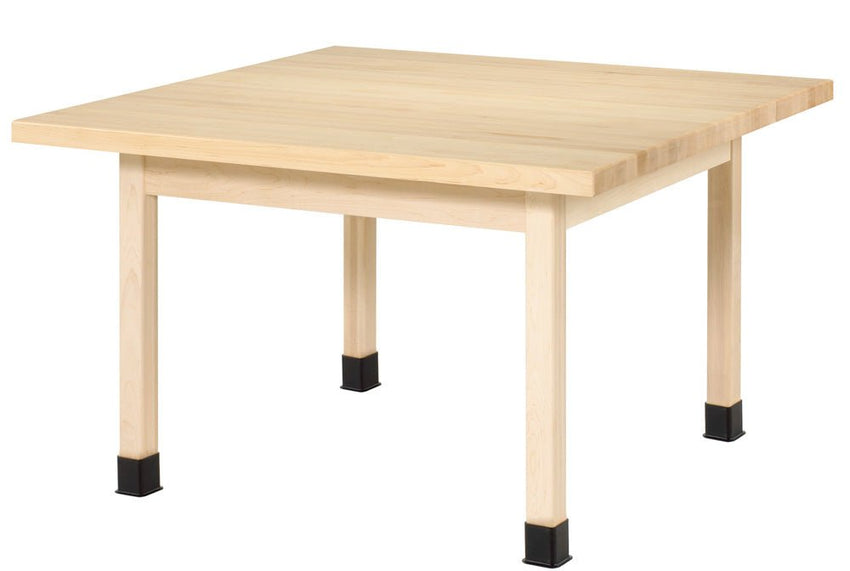 Diversified Woodcrafts Four-Station Craft Table - 48"W X 48"D (Diversified Woodcrafts DIV-WX4-M) - SchoolOutlet