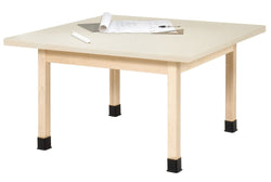 Diversified Woodcrafts Four-Station Craft Table - 48"W X 48"D (Diversified Woodcrafts DIV-WX4-P)