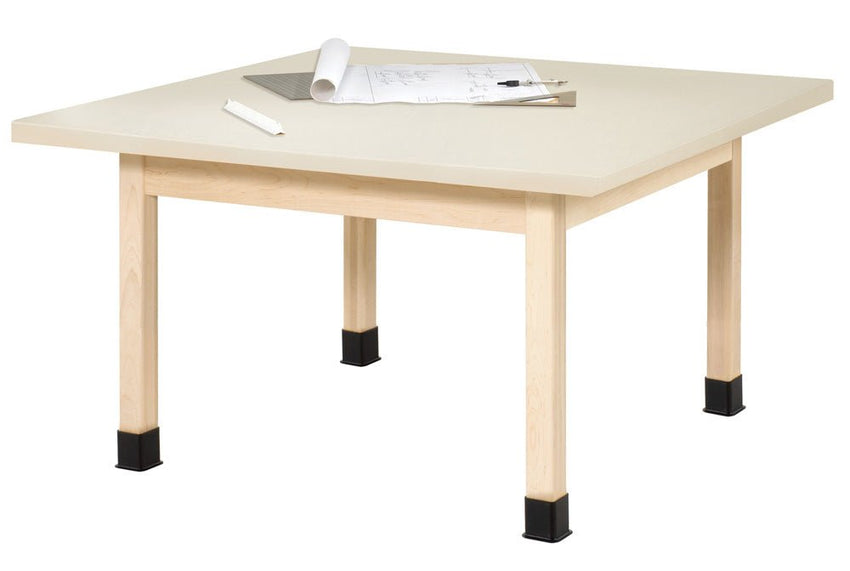 Diversified Woodcrafts Four-Station Craft Table - 48"W X 48"D (Diversified Woodcrafts DIV-WX4-P) - SchoolOutlet