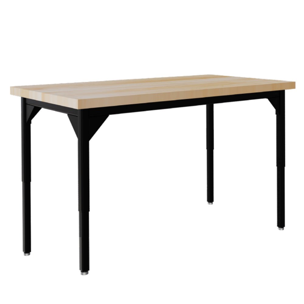 Diversified Woodcrafts Adj. Height Metal Frame Science Table - 72" W x 36" D - SchoolOutlet