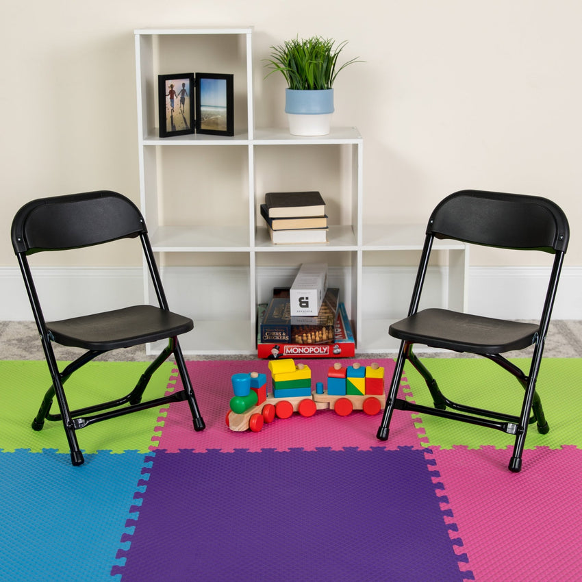 Timmy 2 Pack Kids Plastic Folding Chair - (Flash 2-Y-KID) - SchoolOutlet
