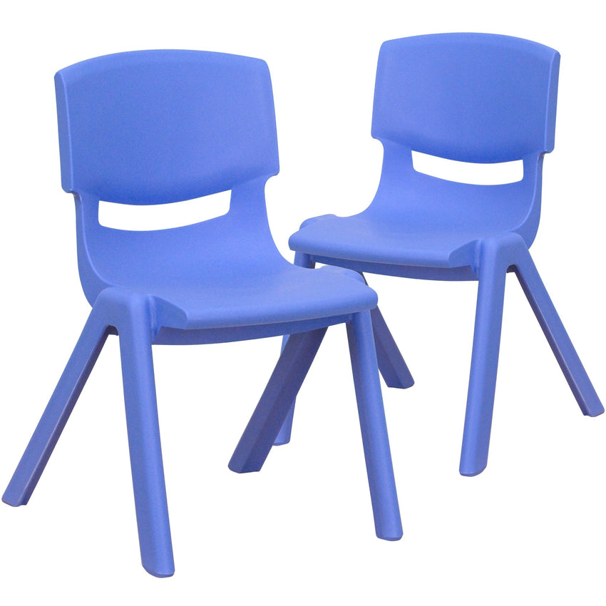 Whitney 2 Pack Plastic Stackable School Chair with 12" Seat Height - (Flash 2-YU-YCX-001) - SchoolOutlet