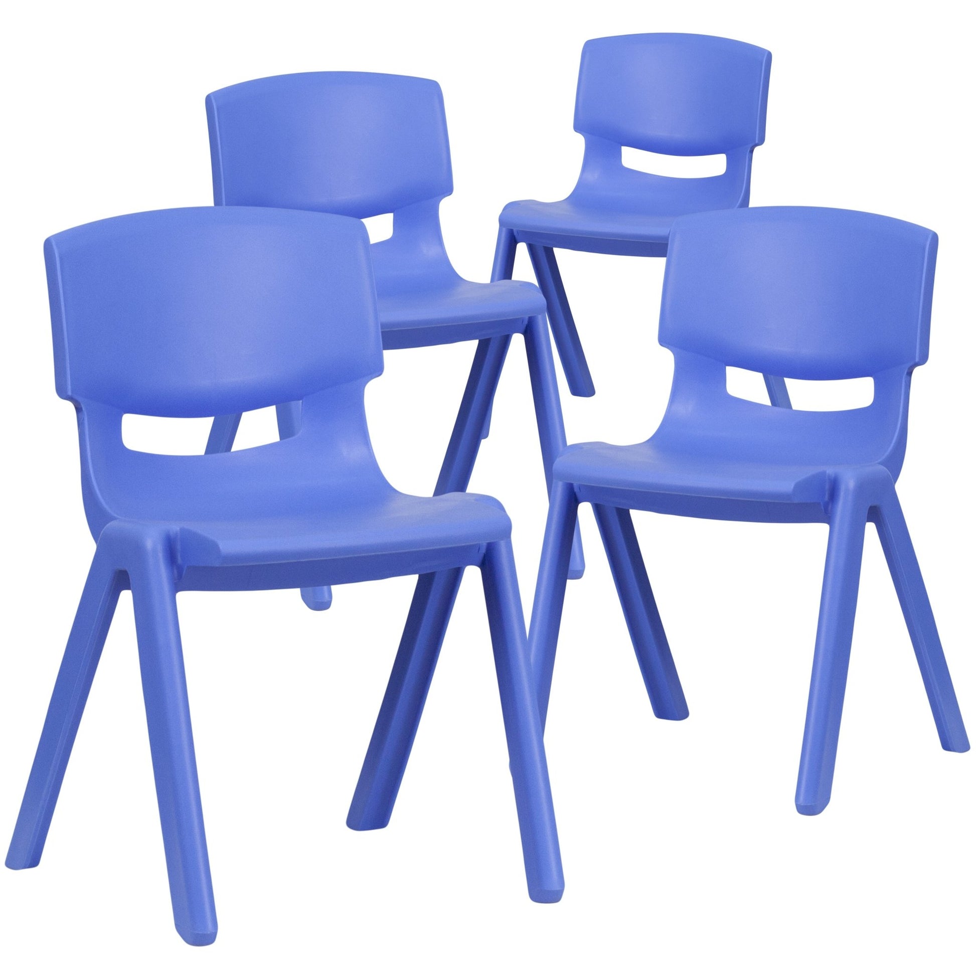 Whitney 4 Pack Plastic Stackable School Chair with 13.25'' Seat Height - SchoolOutlet