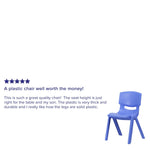Whitney 4 Pack Plastic Stackable School Chair with 15.5'' Seat Height - SchoolOutlet