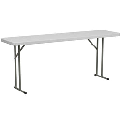 Elon 6-Foot Granite White Plastic Folding Training Table