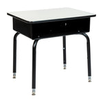 Billie Student Desk with Open Front Metal Book Box - SchoolOutlet