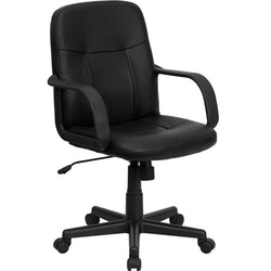 Flash Furniture Mid-Back Black Glove Vinyl Executive Office Chair(FLA-H8020-GG)