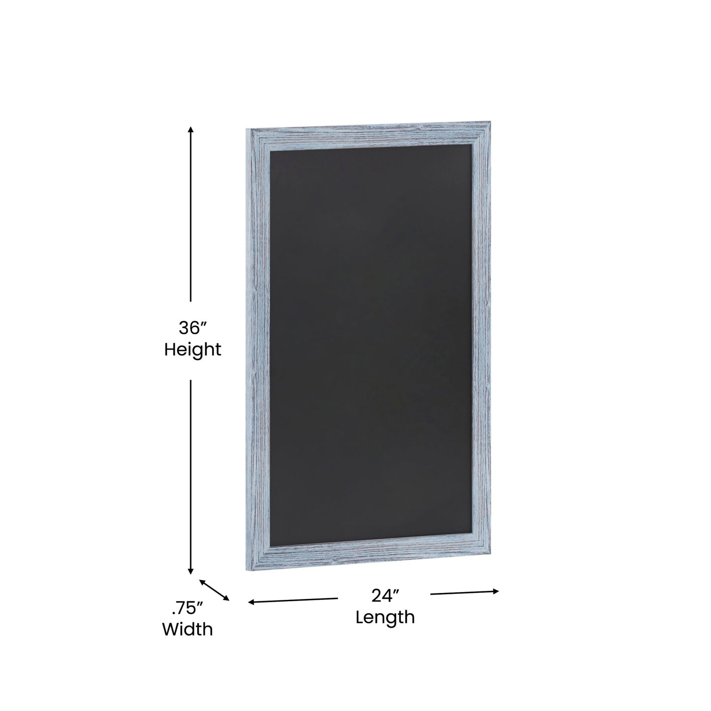 Canterbury 24" x 36" Wall Mount Magnetic Chalkboard Sign with Eraser, Hanging Wall Chalkboard Memo Board for Home, School, or Business - SchoolOutlet