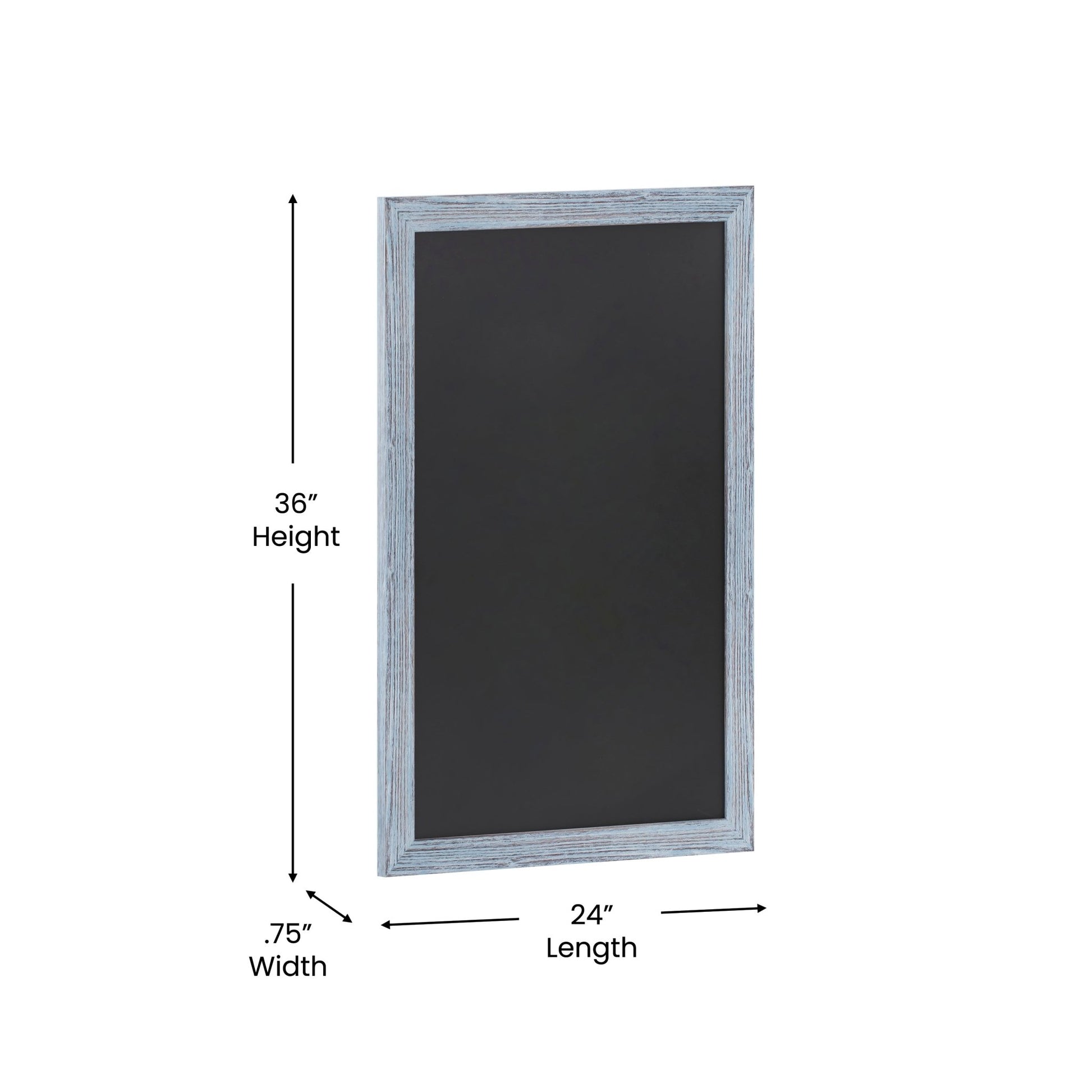 Canterbury 24" x 36" Wall Mount Magnetic Chalkboard Sign with Eraser, Hanging Wall Chalkboard Memo Board for Home, School, or Business - SchoolOutlet