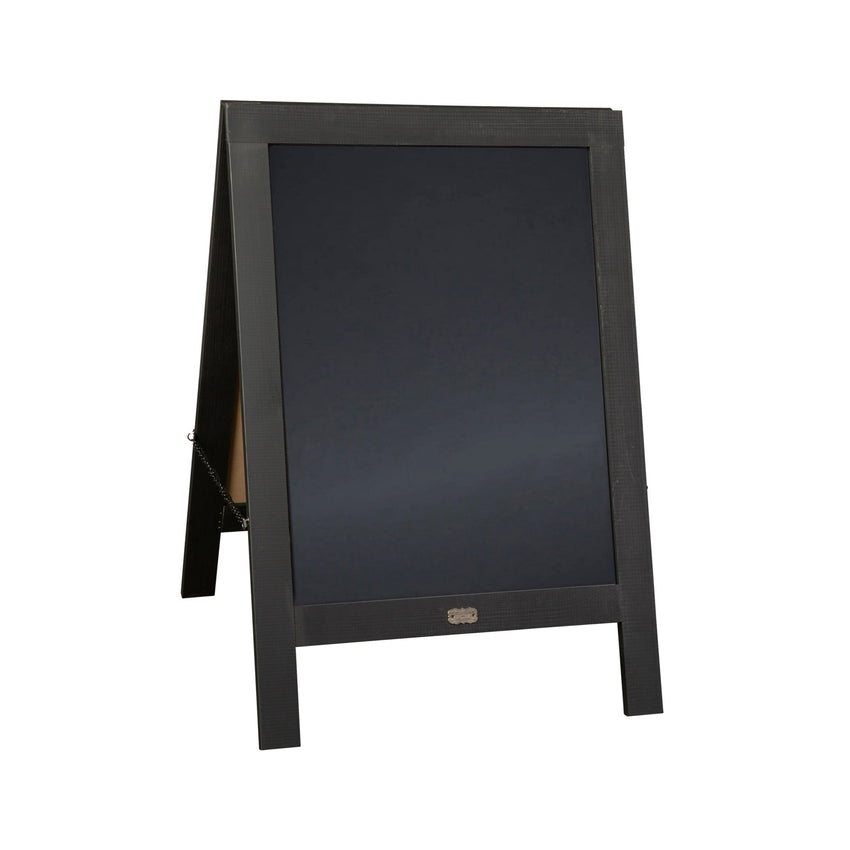 Canterbury 30" x 20" Vintage Wooden A-Frame Magnetic Indoor/Outdoor Chalkboard Sign, Freestanding Double Sided Extra Large Message Board - SchoolOutlet