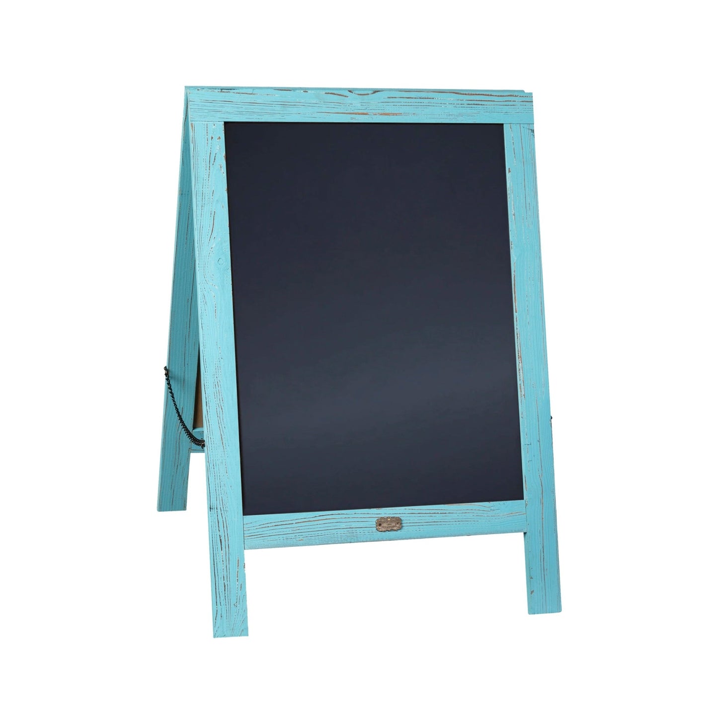 Canterbury 30" x 20" Vintage Wooden A-Frame Magnetic Indoor/Outdoor Chalkboard Sign, Freestanding Double Sided Extra Large Message Board - SchoolOutlet