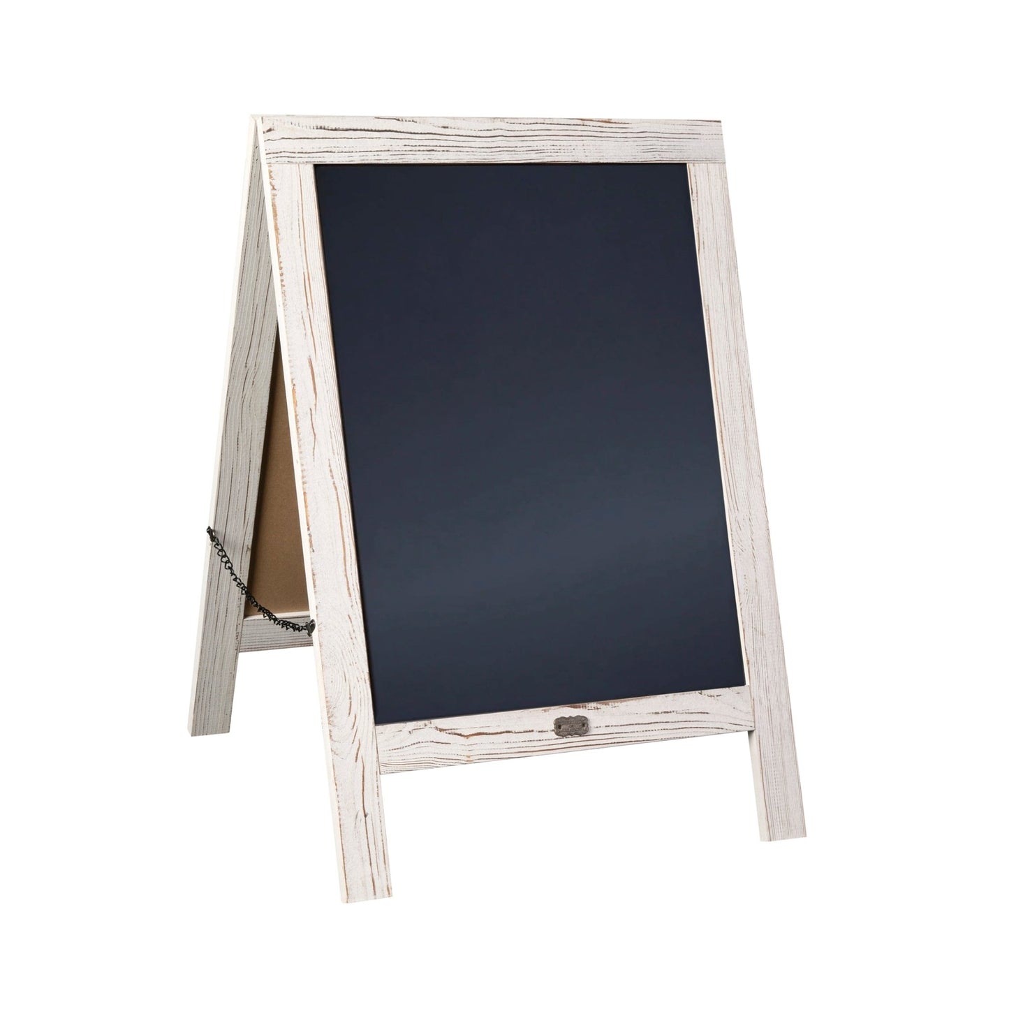 Canterbury 30" x 20" Vintage Wooden A-Frame Magnetic Indoor/Outdoor Chalkboard Sign, Freestanding Double Sided Extra Large Message Board - SchoolOutlet