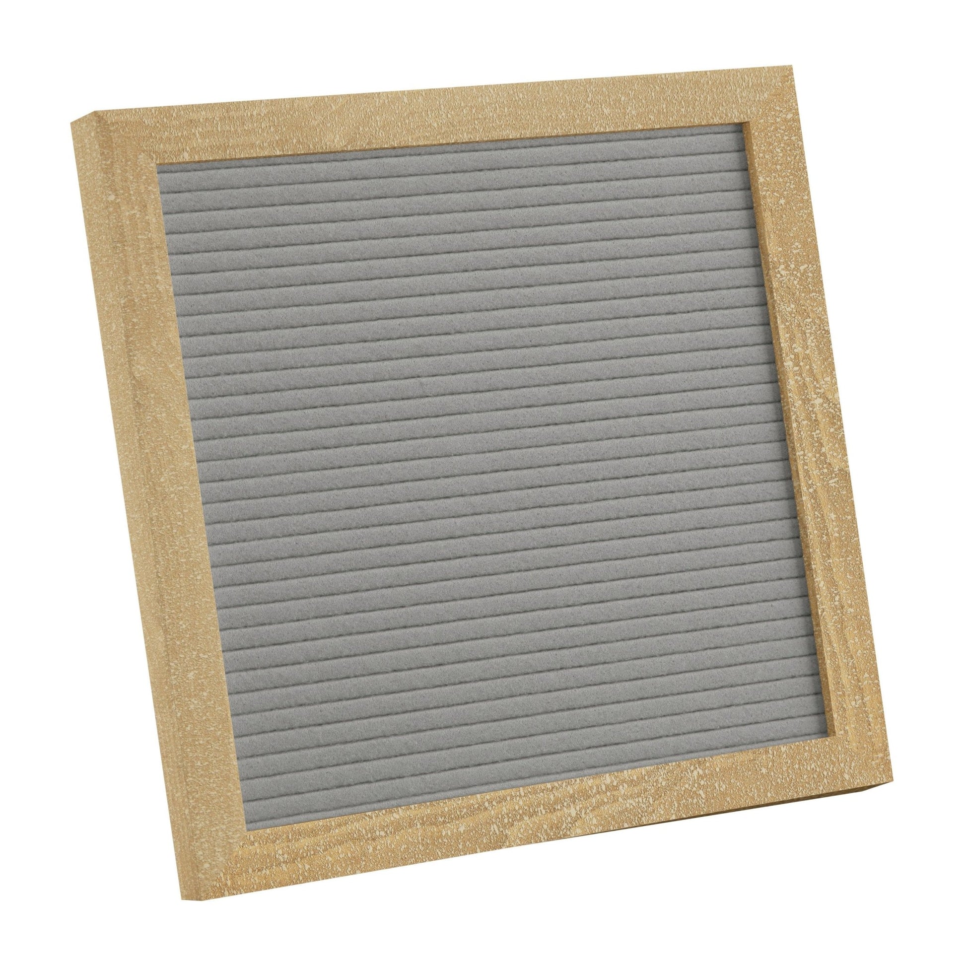 Gracie 10x10 Felt Letter Board with Wooden Frame, 389 PP Letters Including Numbers, Symbols and Icons, Canvas Carrying Case, Torched Wood/Felt - SchoolOutlet
