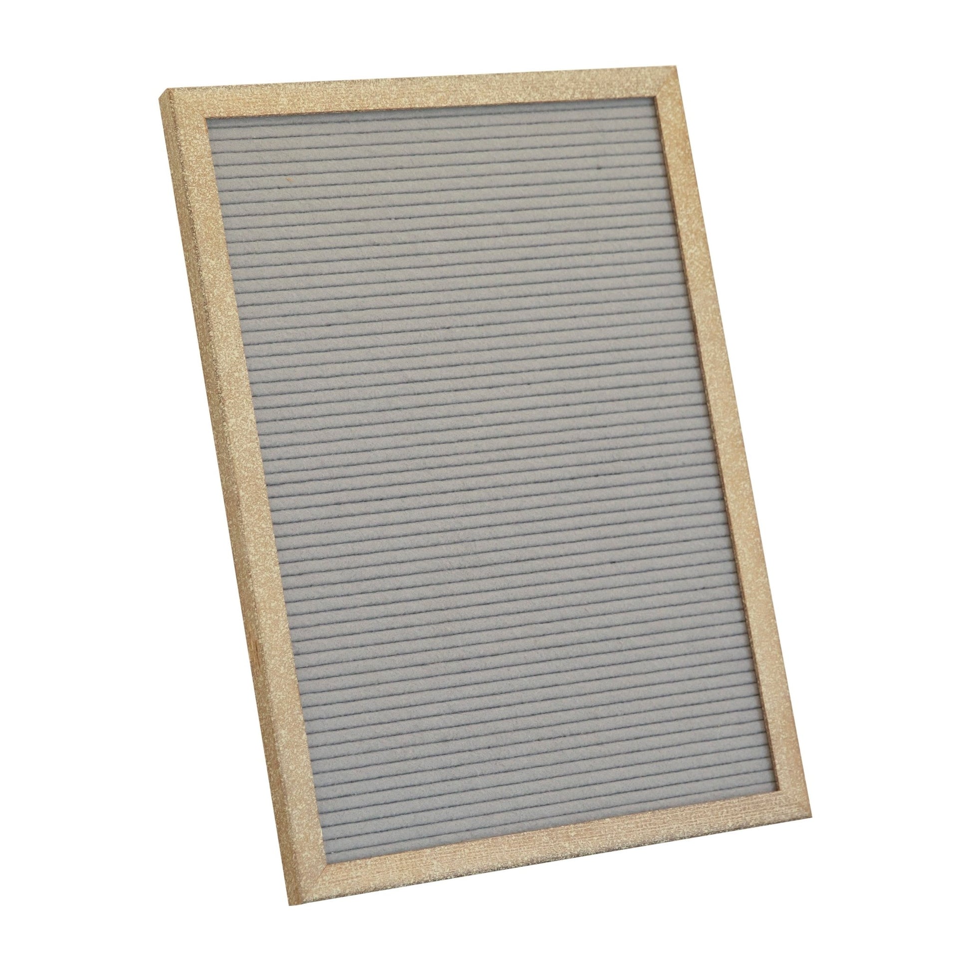 Gracie 12x17 Felt Letter Board with Wooden Frame, 389 PP Letters Including Numbers, Symbols and Icons, Canvas Carrying Case, Torched Wood/Felt - SchoolOutlet