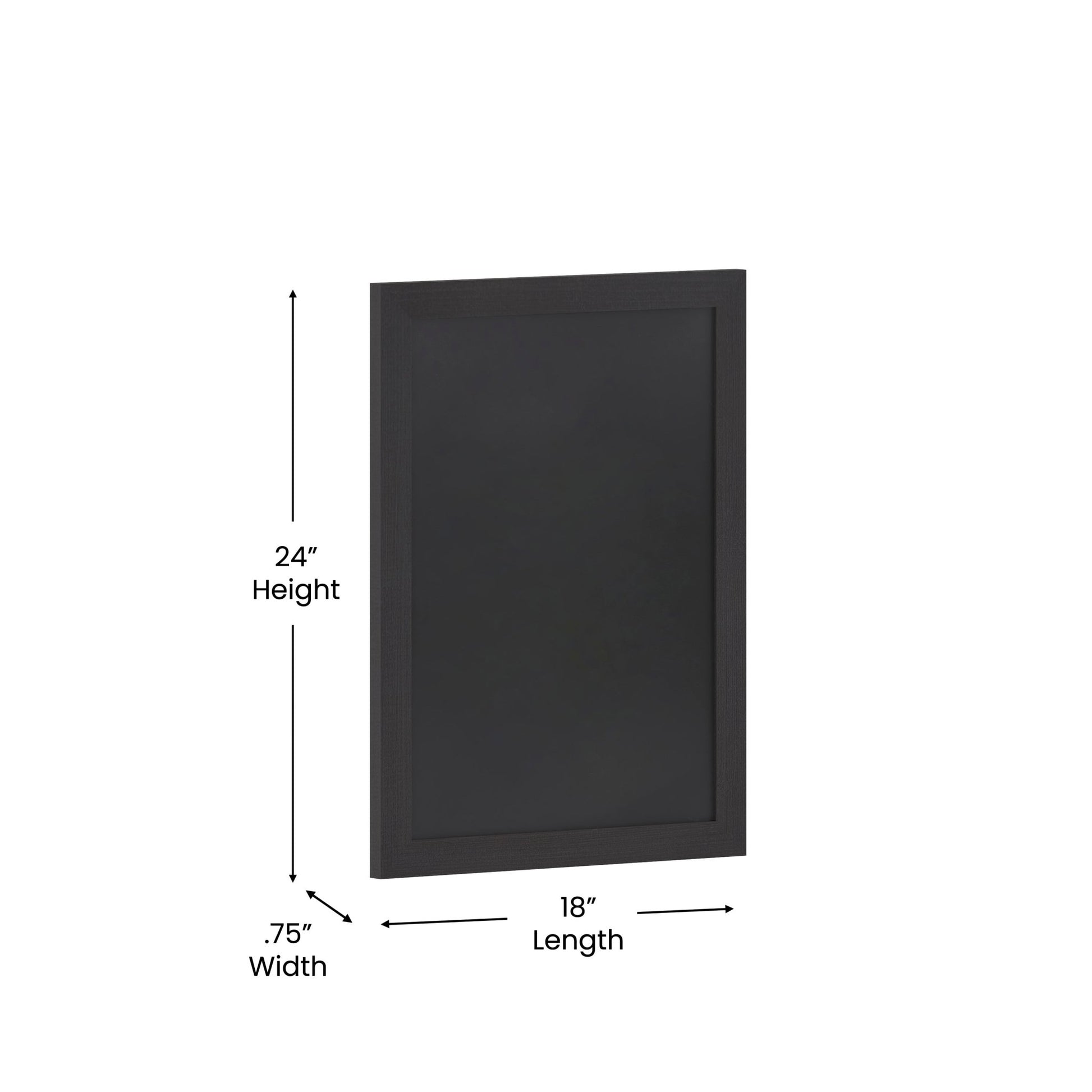 Canterbury 18" x 24" Wall Mount Magnetic Chalkboard Sign with Eraser, Hanging Wall Chalkboard Memo Board for Home, School, or Business - SchoolOutlet
