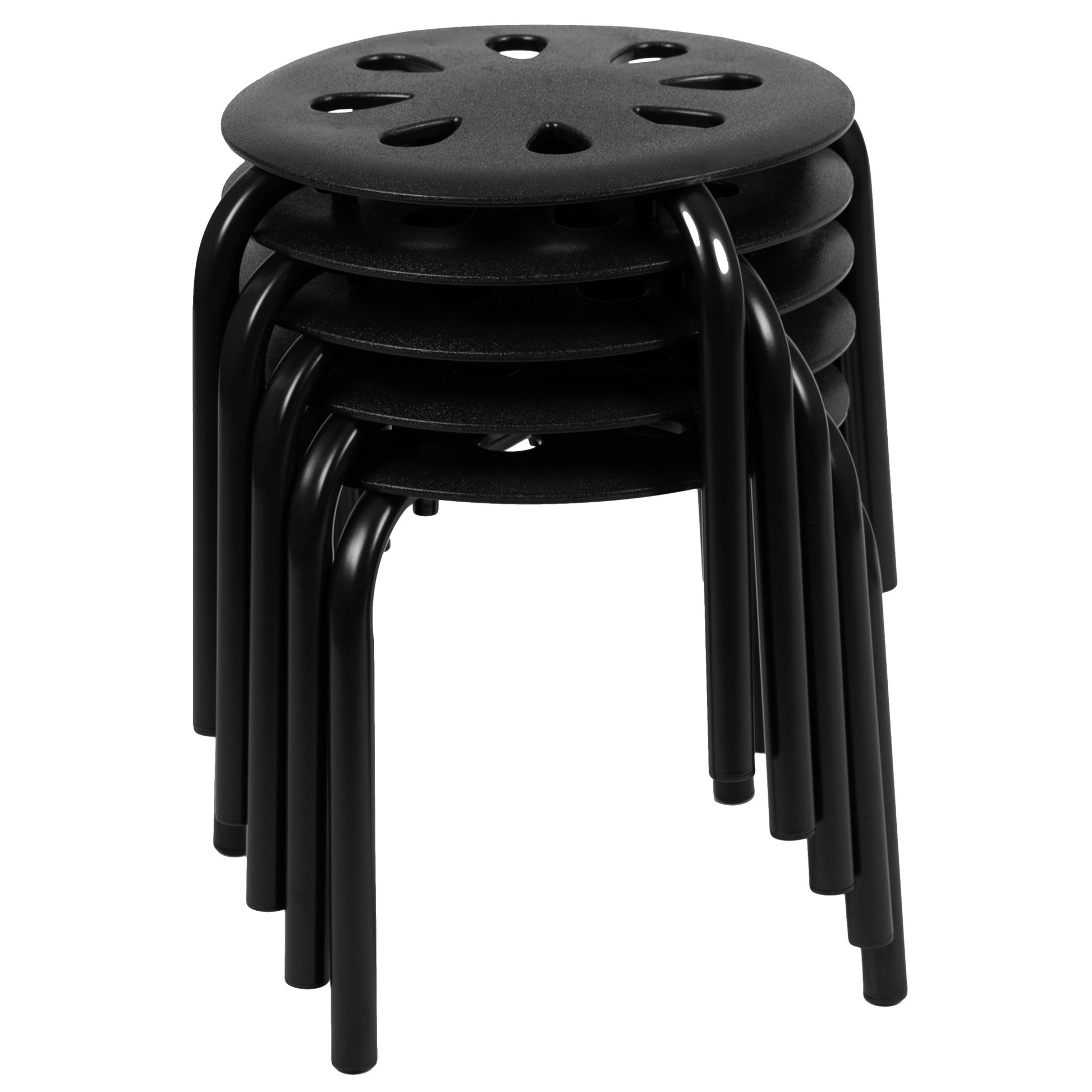 Bentley Plastic Nesting Stack Stools, 11.5"Height, (5 Pack) - SchoolOutlet