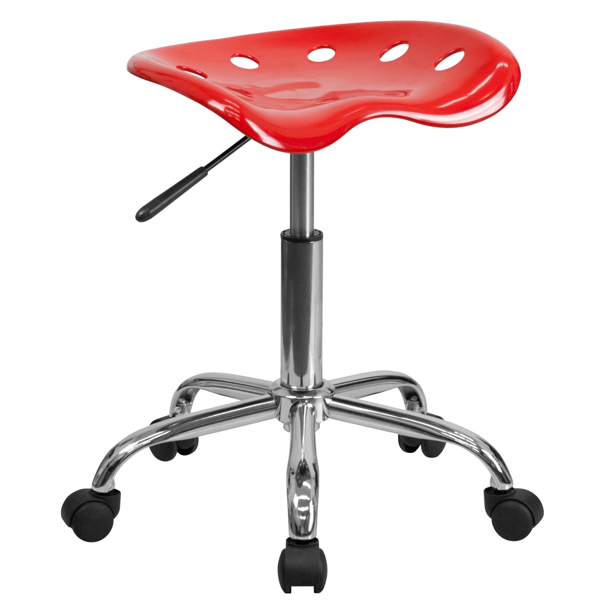 Taylor Vibrant Apple Tractor Seat and Chrome Stool - SchoolOutlet