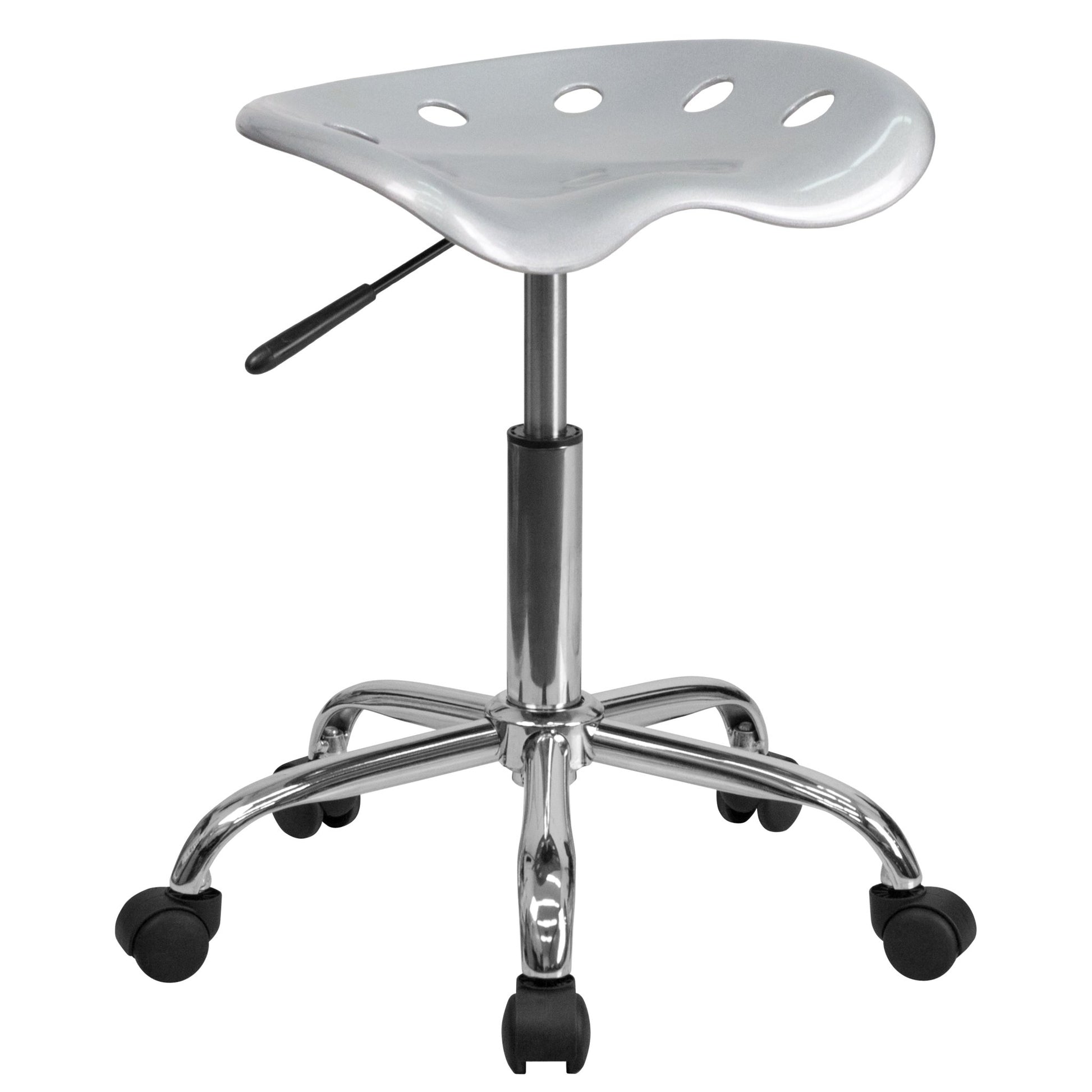 Taylor Vibrant Apple Tractor Seat and Chrome Stool - SchoolOutlet
