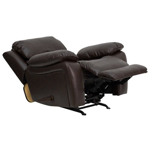 Flash Furniture Brown Leather Rocker Recliner(FLA-MEN-DA3439-91-BRN-GG) - SchoolOutlet