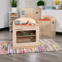Hercules Children's Wooden Kitchen Stove for Commercial or Home Use - Safe, Kid Friendly Design