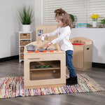 Hercules Children's Wooden Kitchen Stove for Commercial or Home Use - Safe, Kid Friendly Design - SchoolOutlet