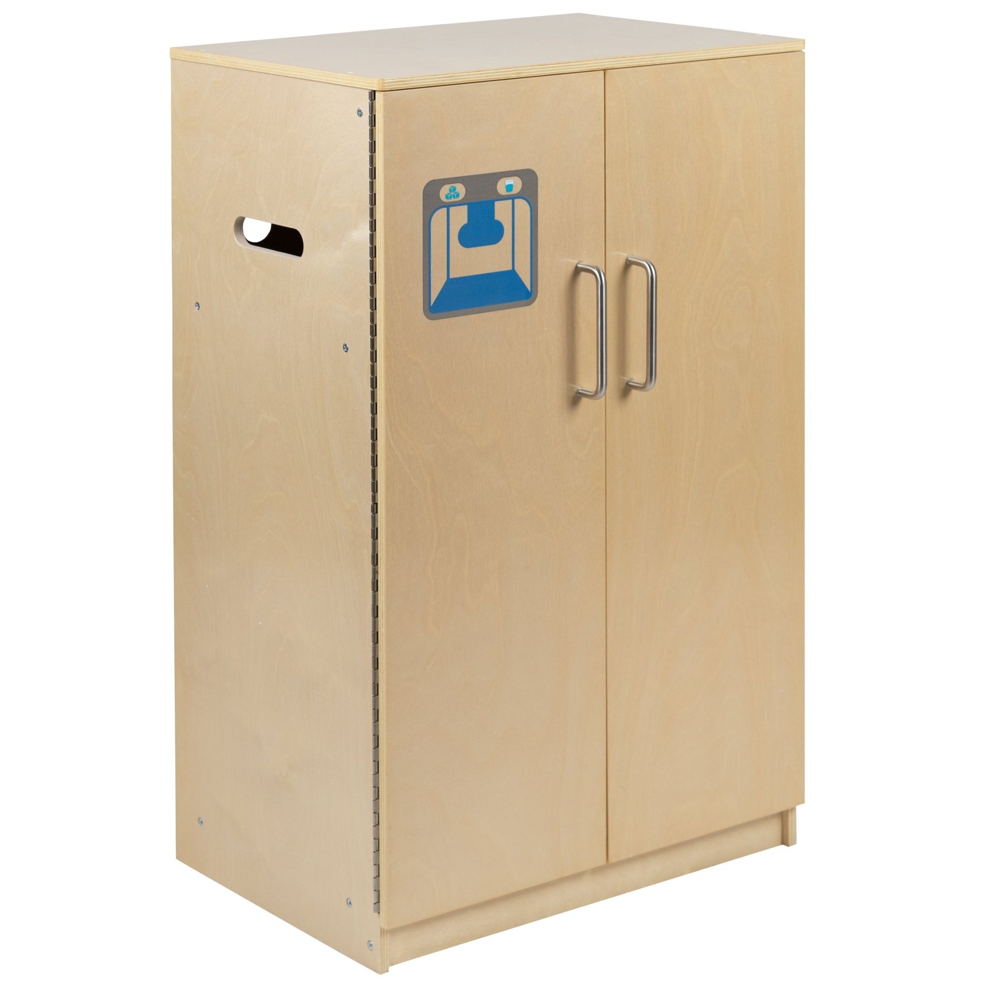 Hercules Children's Wooden Kitchen Refrigerator for Commercial or Home Use - Safe, Kid Friendly Design - SchoolOutlet