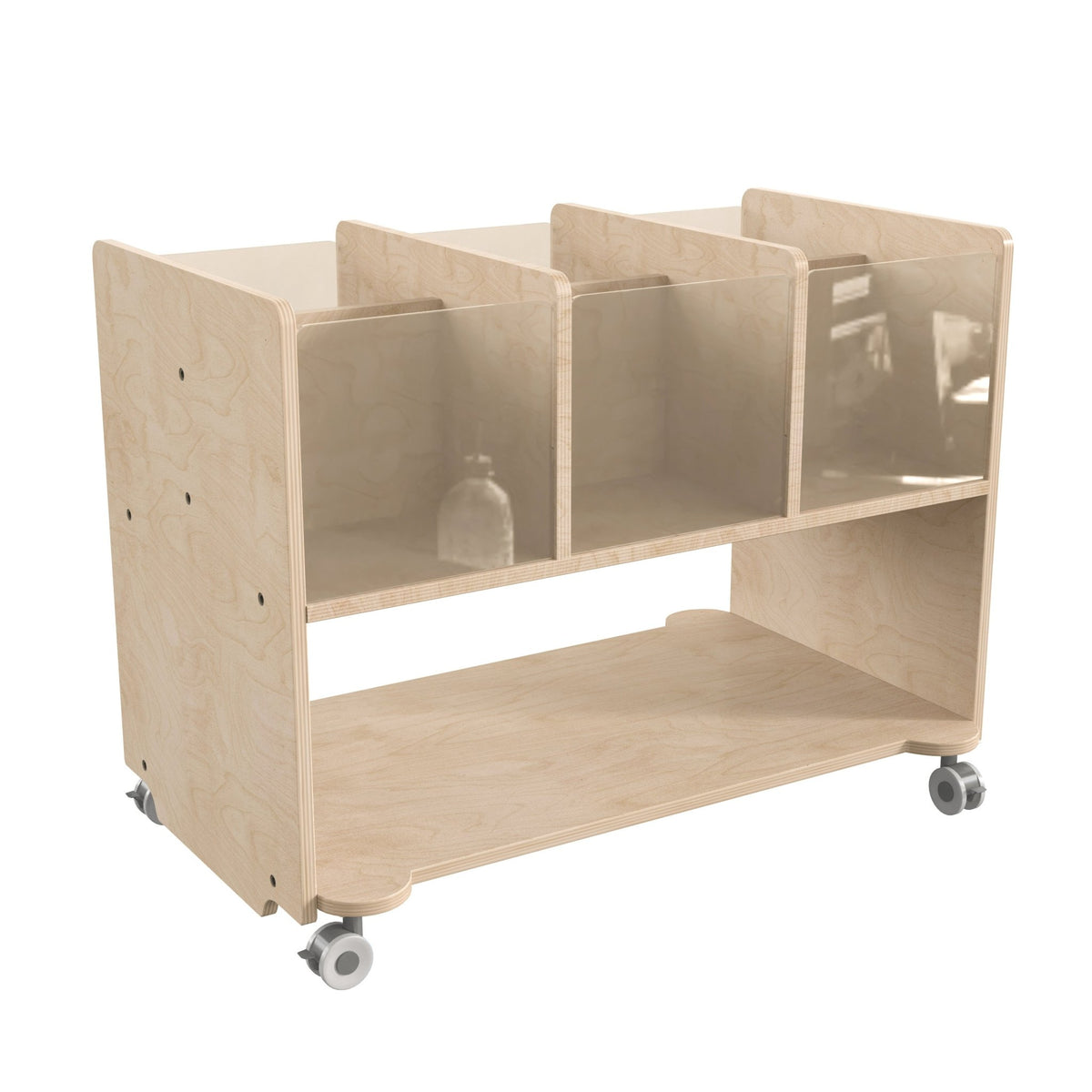 Bright Beginnings Commercial Double Sided Space Saving Wooden Mobile ...