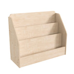 Bright Beginnings Commercial Grade Modular Wooden Classroom 3 Tier Book Display Shelf, Natural - SchoolOutlet