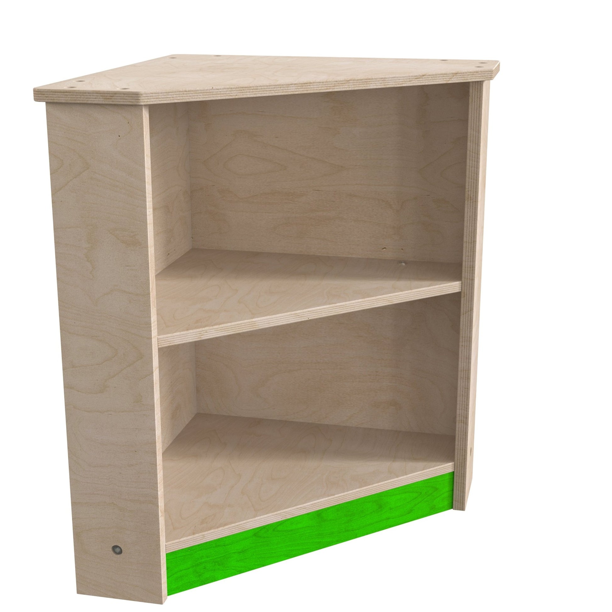 Bright Beginnings Commercial Grade Wooden Kid's Two Tier Corner Kitchen Cabinet - SchoolOutlet