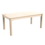 Bright Beginnings Commercial Grade Wooden Rectangular Preschool Classroom Activity Table, (23.5