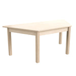 Bright Beginnings Commercial Grade Wooden Trapezoid Preschool Classroom Activity Table, (20.75