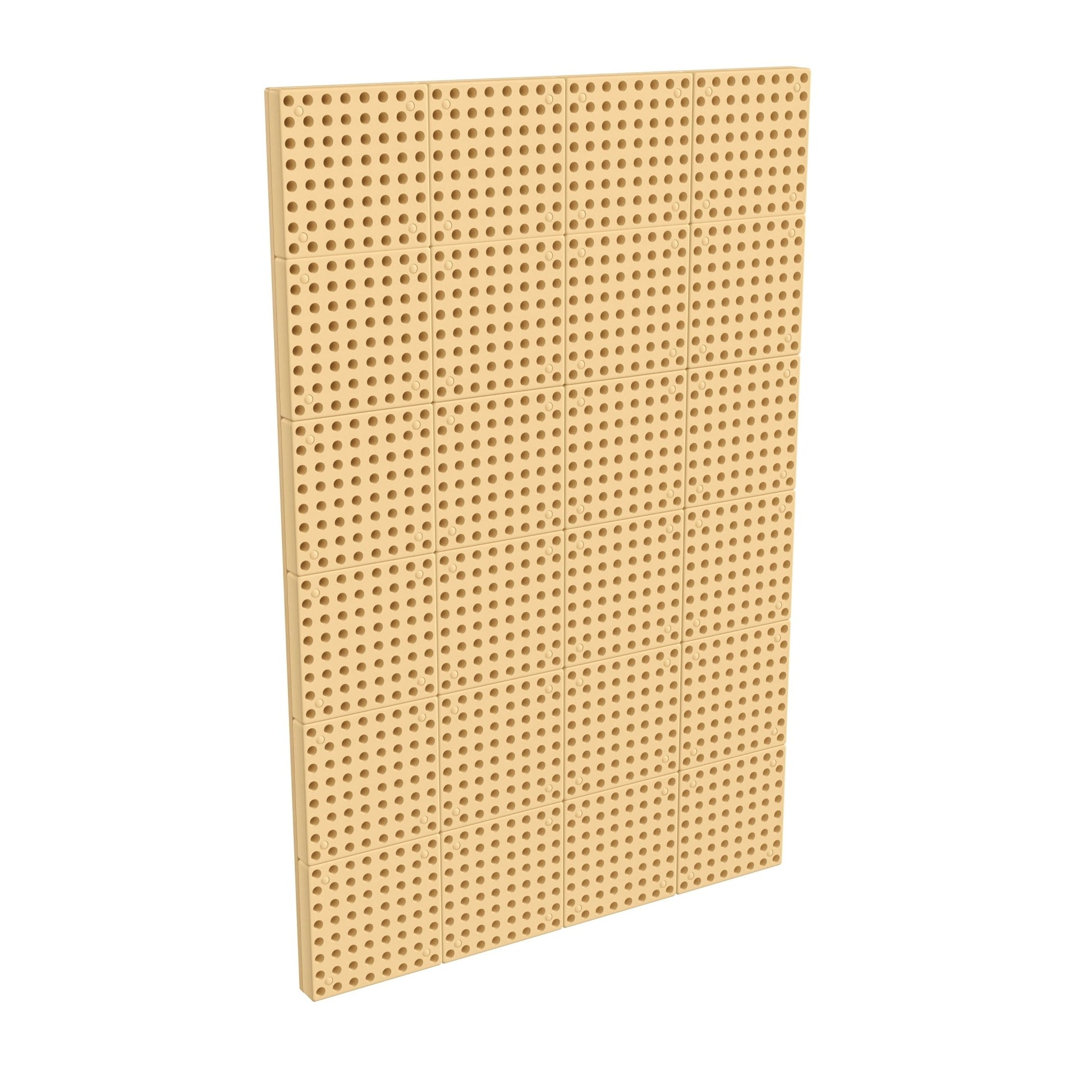 Bright Beginnings Commercial Grade Multipurpose Modular STEAM Wall Peg System Panel - 31.5"L x 47.2"H, Natural - SchoolOutlet