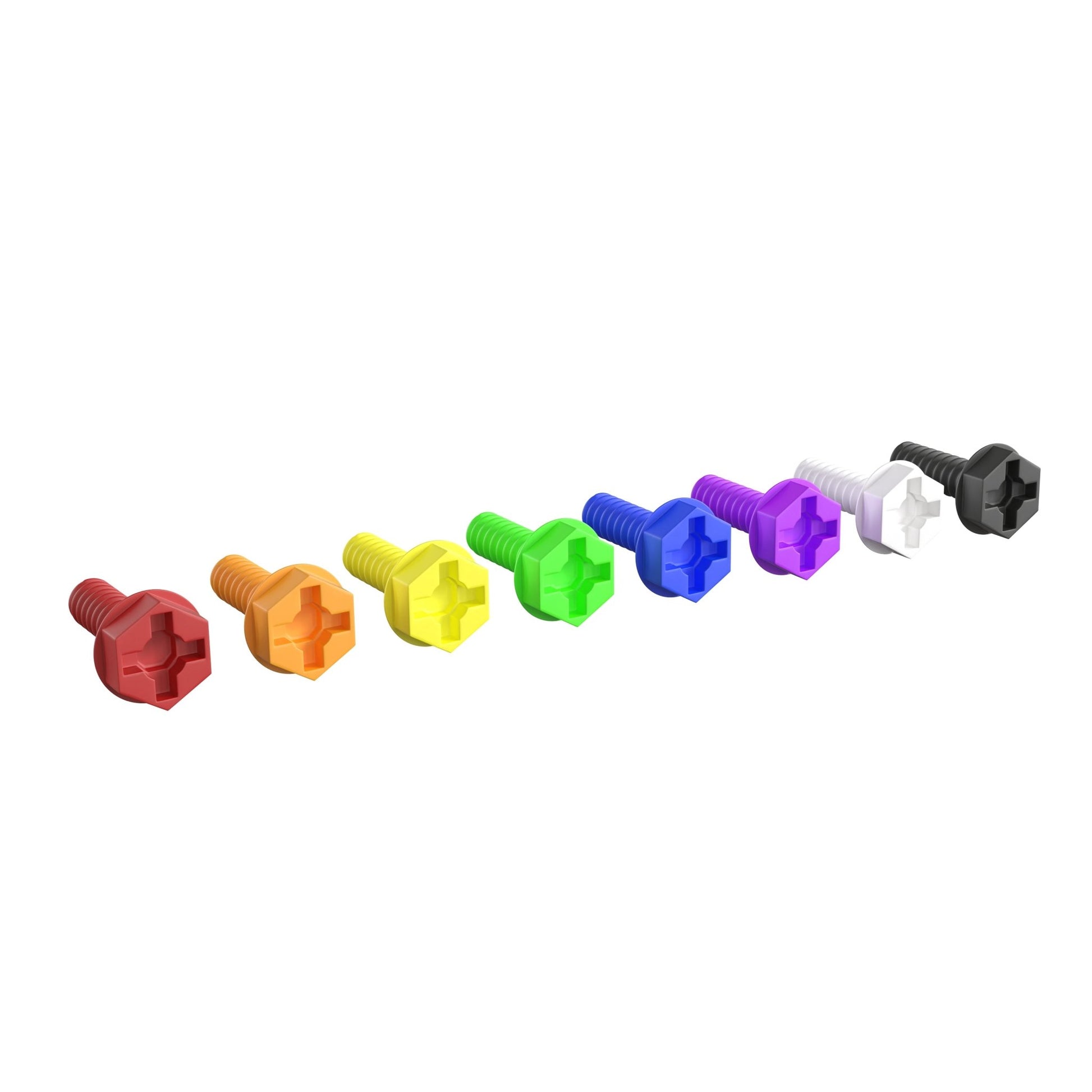 Bright Beginnings Commercial Grade Modular STEAM Wall 512 Piece Multicolor Screw Accessory Pack - SchoolOutlet