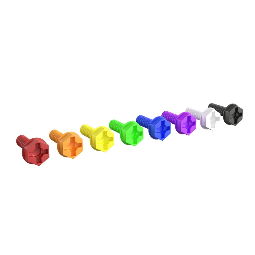 Bright Beginnings Commercial Grade Modular STEAM Wall 512 Piece Multicolor Screw Accessory Pack - SchoolOutlet