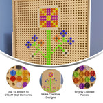 Bright Beginnings Commercial Grade Modular STEAM Wall 512 Piece Multicolor Screw Accessory Pack - SchoolOutlet