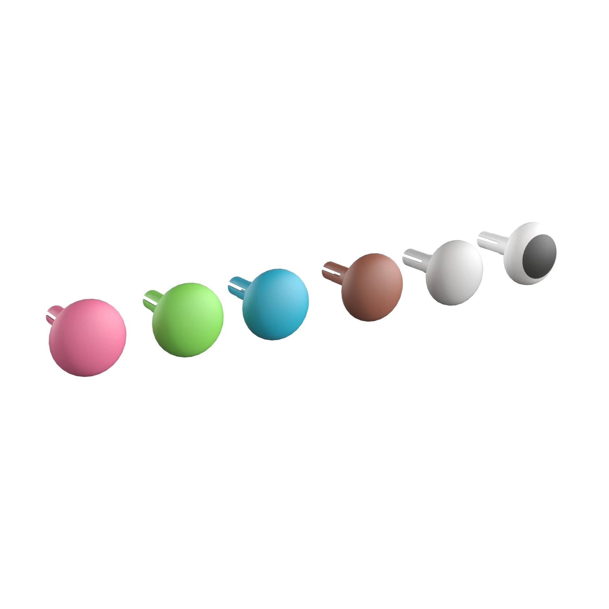 Bright Beginnings Commercial Grade 64 Piece Jumbo Peg Accessory Pack for Modular STEAM Walls - Pastel Multicolor - SchoolOutlet