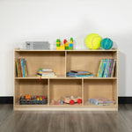 Hercules Wooden 5 Section School Classroom Storage Cabinet for Commercial or Home Use - Safe, Kid Friendly Design - 30