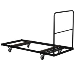 Neena Black Folding Table Dolly for 30''W x 72''D Rectangular Folding Tables