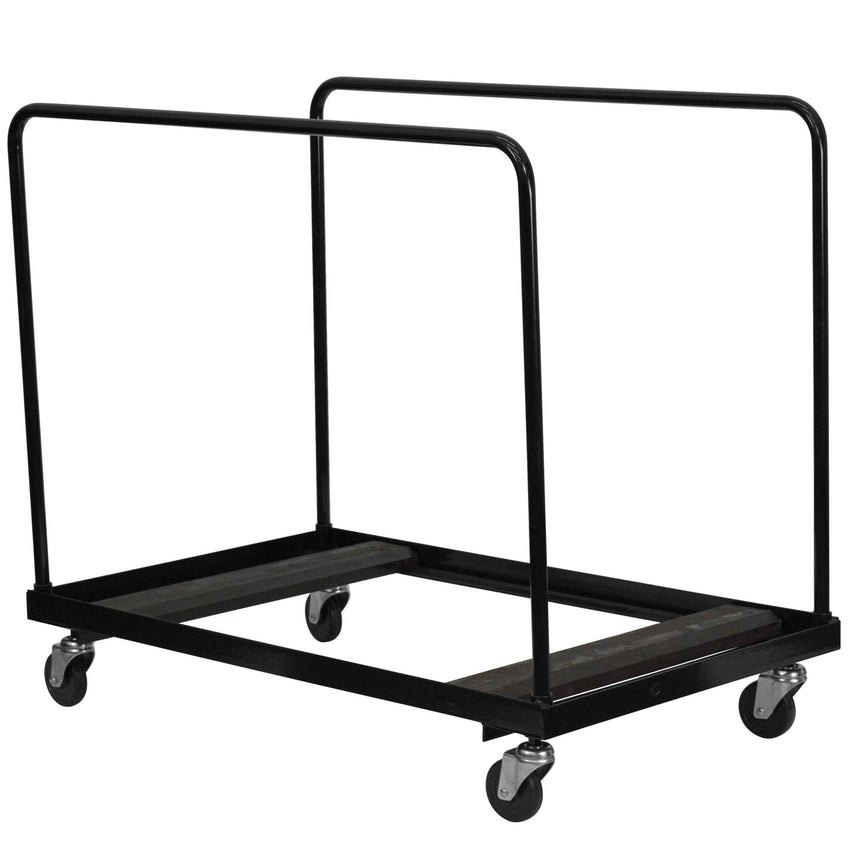 Neena Black Folding Table Dolly for Round Folding Tables - SchoolOutlet
