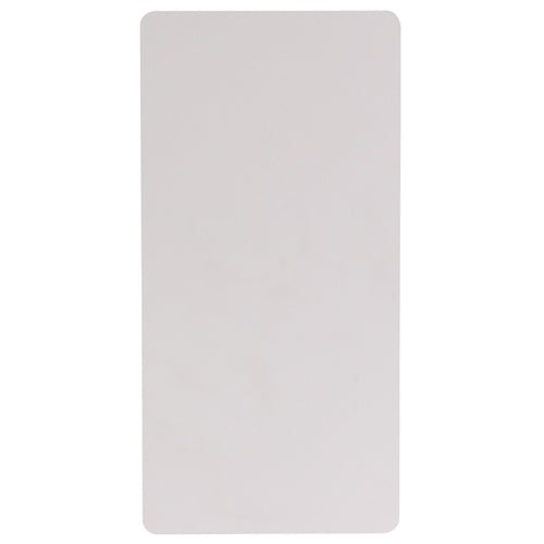 Flash Furniture 24''W x 48''L Granite White Plastic Folding Table(FLA-RB-2448-GG) - SchoolOutlet