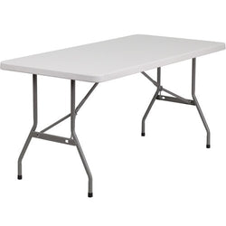 Flash Furniture 30''W x 60''L Blow Molded Plastic Folding Table(FLA-RB-3060-GG)