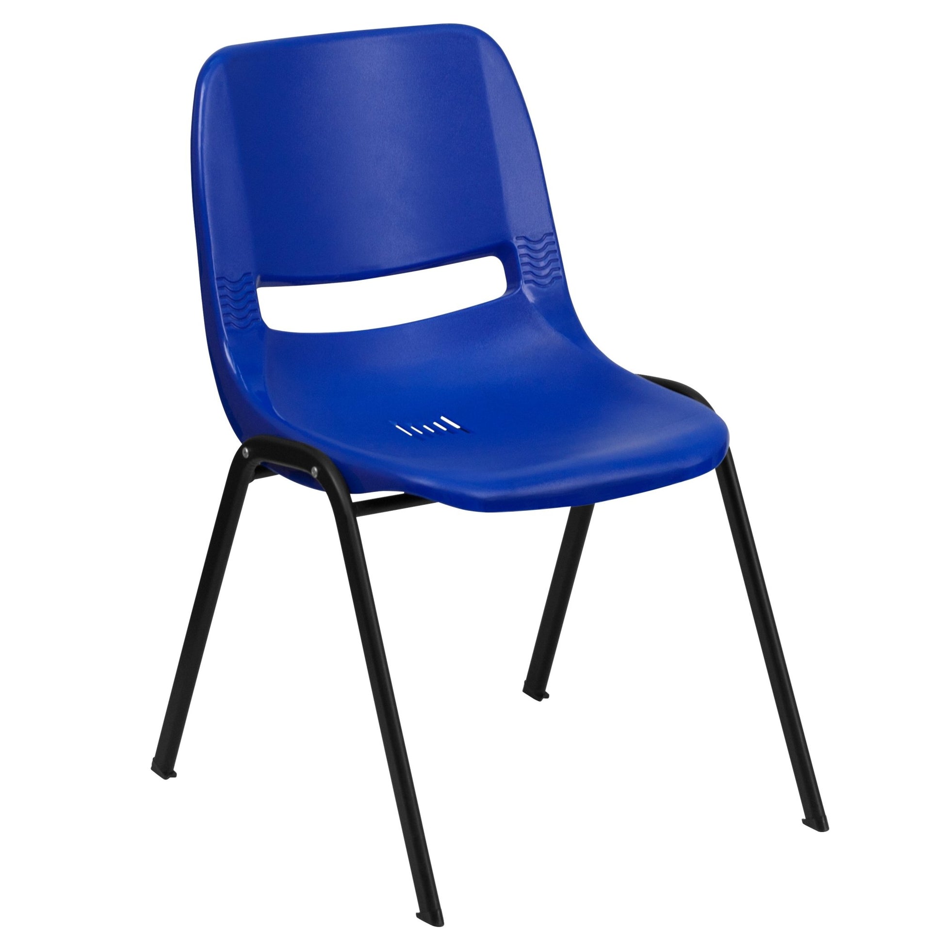 HERCULES Series 440 lb. Capacity Kid's Ergonomic Shell Stack Chair with Frame and 12" Seat Height - SchoolOutlet
