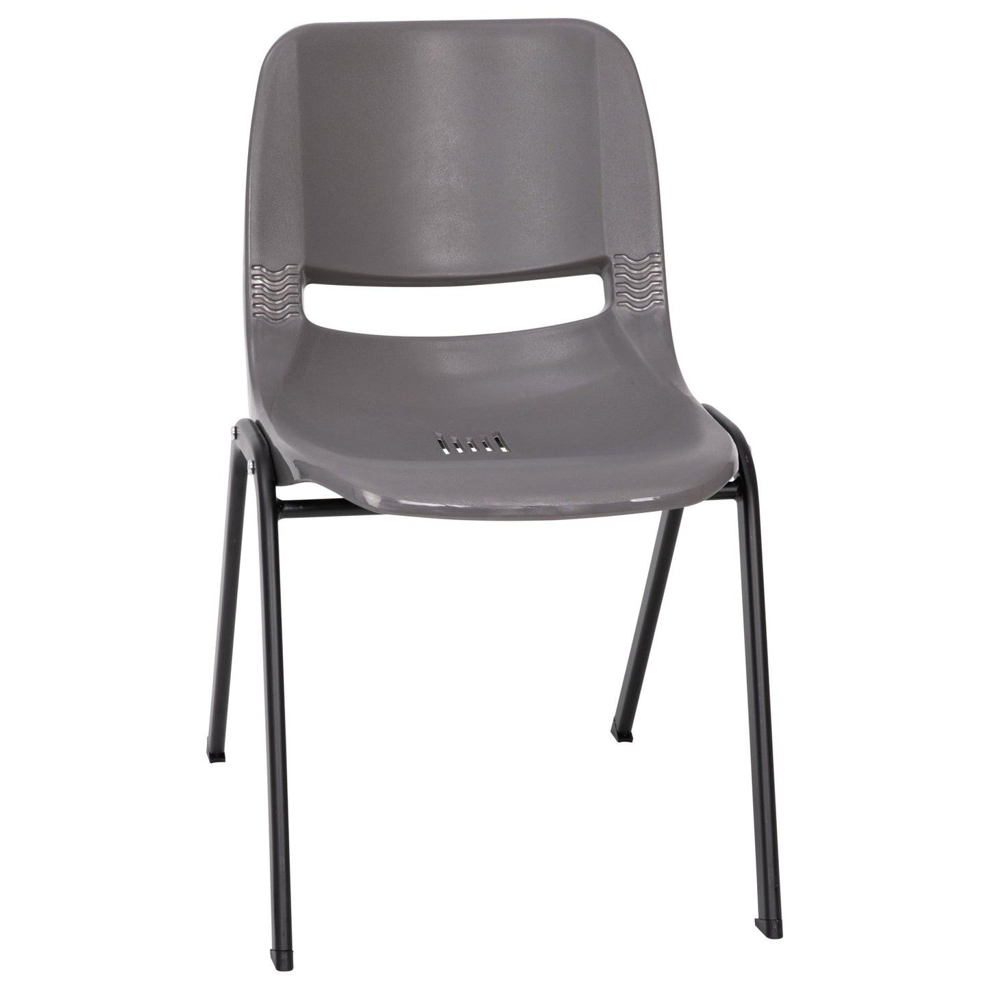 HERCULES Series 661 lb. Capacity Ergonomic Shell Stack Chair with Frame and 16'' Seat Height - SchoolOutlet