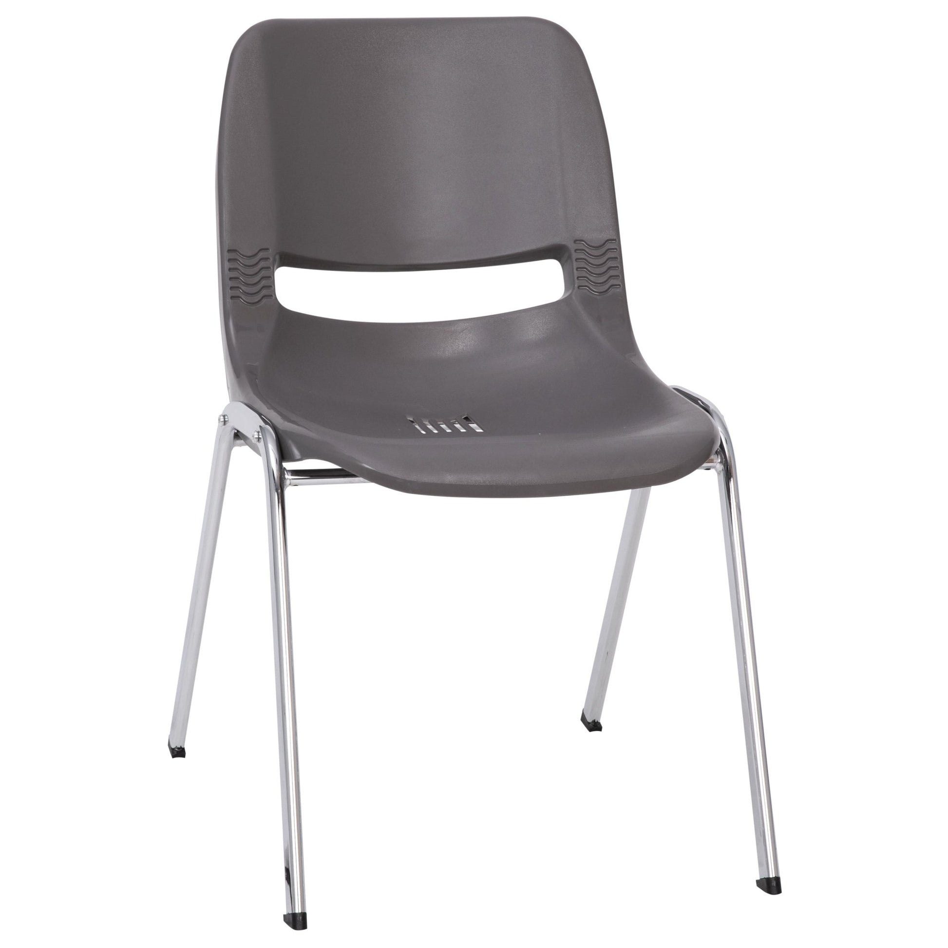 HERCULES Series 880 lb. Capacity Ergonomic Shell Stack Chair with Frame and 18'' Seat Height - SchoolOutlet