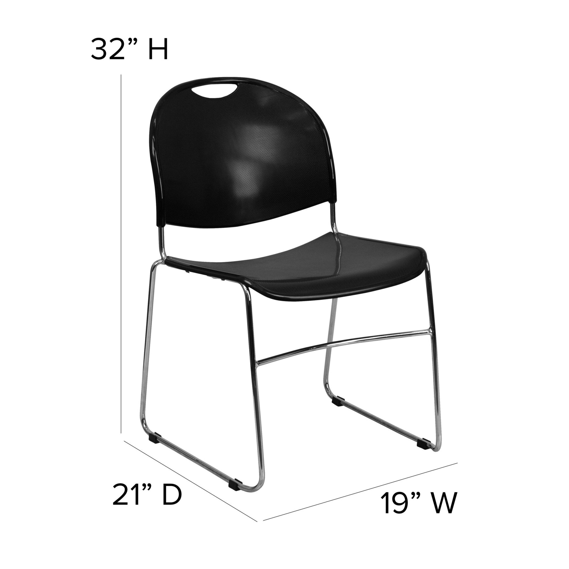 HERCULES Series 880 lb. Capacity Ultra-Compact Stack Chair with Frame - SchoolOutlet