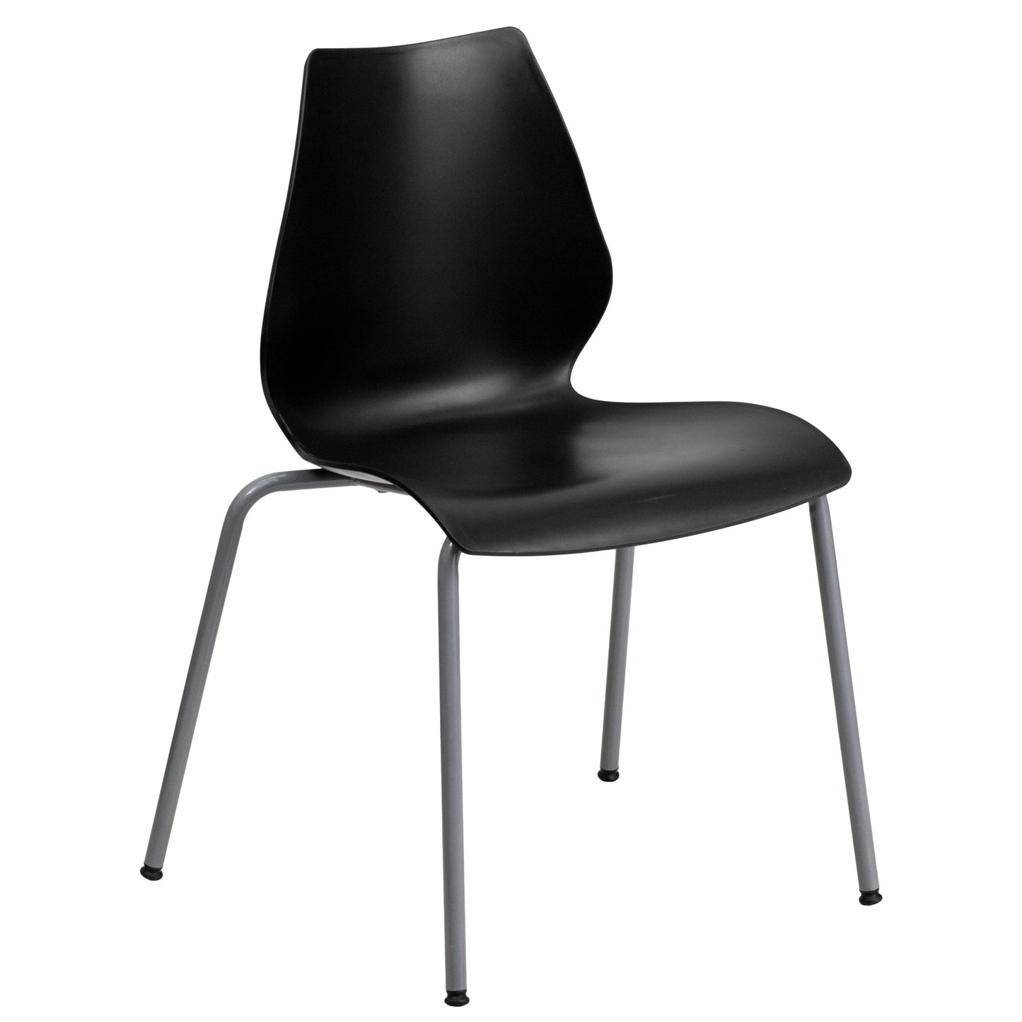 HERCULES Series 770 lb. Capacity Stack Chair with Lumbar Support and Silver Frame - SchoolOutlet